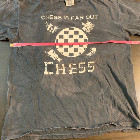 Vintage Chess is Far Out T Shirt Oneita ColorWear Graphic Tee Large Single Sttch - Picture 9 of 15